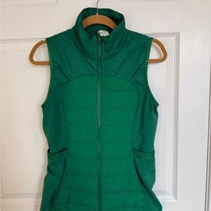 Lululemon Down For It All Emerald Green Vest
